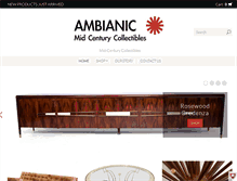 Tablet Screenshot of ambianic.com